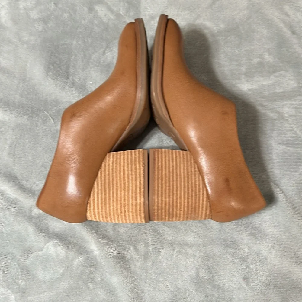 Kork-Ease Women's Tan Leather Block Heel Pump